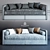 Ripley Dantone Sofa Bed: Comfortable & Space-saving 3D model small image 1