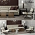 Elegant Baker Tufted Furniture 3D model small image 1