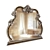 Elegant Vanity Table Mirror 3D model small image 2