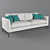 Elegant Genesis Sofa: Crate&Barrel 3D model small image 1