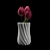 Radiant Blooms: Exquisite Tulips 3D model small image 1