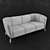 Nicca Modern Style Sofa 3D model small image 2