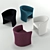 Cozy Set: 4 Armchairs 3D model small image 1