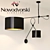 Sleek Viper Pendant Light 3D model small image 1