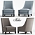 Stylish Baker's Lounge Chair 3D model small image 1