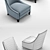 Stylish Baker's Lounge Chair 3D model small image 3