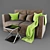 Modern Elegant Sofa: Stylish, Comfy, and Chic 3D model small image 1