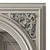 Carved Reflection: Mirror with Intricate Design 3D model small image 2