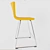 Bernhard Chrome Bar Chair: Stylish and Functional 3D model small image 2