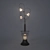 Elegant Glass Table Floor Lamp 3D model small image 2