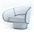 ROC Armchair: German Quality 3D model small image 3