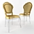 Elegant Belle Epoque Chair: Timeless Beauty! 3D model small image 1