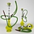 Traditional Hookah Set 3D model small image 1