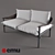 Terramare Sofa: Elegantly Designed & Perfectly Sized 3D model small image 2