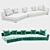 3D Architectural Sofa Model 3D model small image 3