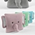 Cuddly Henry Elephant Plush Pillow 3D model small image 2