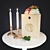 Copper Candle Decor Set 3D model small image 1