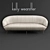 Luxurious Kelly Wearstler Souffle Settee 3D model small image 1