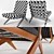 Scissors Frame Mid-Century Chair 3D model small image 2