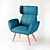 Balfour Accent Chair - Stylish and Versatile! 3D model small image 1
