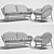 399 Vico: Stylish Cassina Chair and Sofa 3D model small image 2