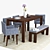 Elegant Boerum Dining Table 3D model small image 1