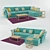 Lantana Corner Sofa: Elegant, Comfortable, and Stylish 3D model small image 2