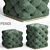 Luxury Fendi Ottoman: Poof Exquisite Comfort! 3D model small image 1