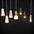 Elegant Pendant Light Set 3D model small image 2