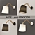Whimsical Wood and Metal Sconce 3D model small image 1
