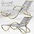 Walter Lamb Outdoor Icon Chaise 3D model small image 1