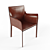 Elegant "Fino" Brown Chair 3D model small image 1