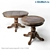 Foldable Round Table - TC-9650 3D model small image 1