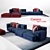 Dynamic Comfort: Cassina MEX CUBE 3D model small image 1