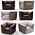 Luxury Bentley Home Winston Armchair 3D model small image 1