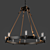 Industrial Loft Rope Chandelier - Rustic Elegance at its Finest 3D model small image 1