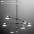 Elegant Oberyn 6 Light Chandelier 3D model small image 1