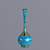 Turquoise Ceramic Vase 3D model small image 2