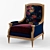 Elegant Classic Chair: 71Х81Х97 3D model small image 1