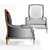 Elegant Classic Chair: 71Х81Х97 3D model small image 3