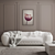 Italian Luxury Sofa and Ottoman Set - Cortezari Lapo 3D model small image 1