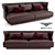 Elegant Lancaster Sofa by Bentley 3D model small image 1