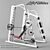 Smith Machine and Adjustable Bench: Ultimate Workout Combo 3D model small image 2