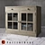 Ethnic Livingston Glass Cabinet 3D model small image 1