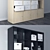 KALLAX Birch Effect & Black-Brown: Stylish & Versatile Storage 3D model small image 2