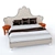 Cozy Rest  Rondini Karolina Bed 3D model small image 1