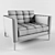 Modern AC Lounge Chair 3D model small image 2