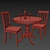 Elegant Caledonia Dining Set 3D model small image 3