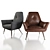 Retro Chic Armchair: Vintage Elegance 3D model small image 1