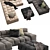 B&B Italia TUFTY-TIME 2 Sofa - Stylish and Spacious Seating Solution 3D model small image 2